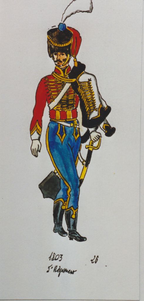 Officier 5e Hussards, 1803